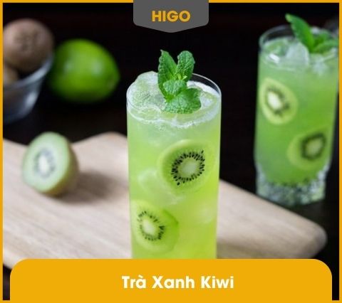 cách pha trà xanh kiwi vàng