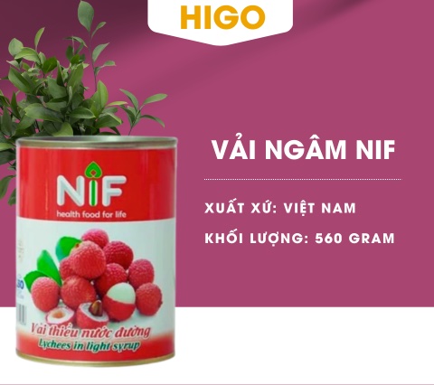 Vải ngâm đóng hộp NIF