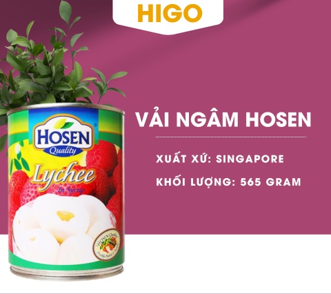 Vải ngâm đóng hộp Hosen