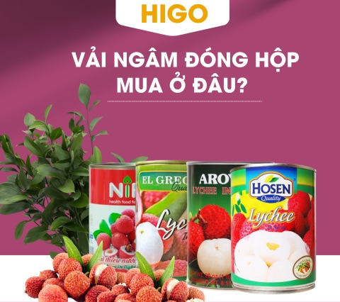 Mua Vải ngâm đóng hộp ở đâu