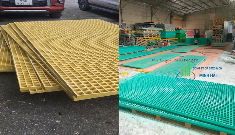 Ưu điểm của tấm sàn grating composite FRP Minh Hải