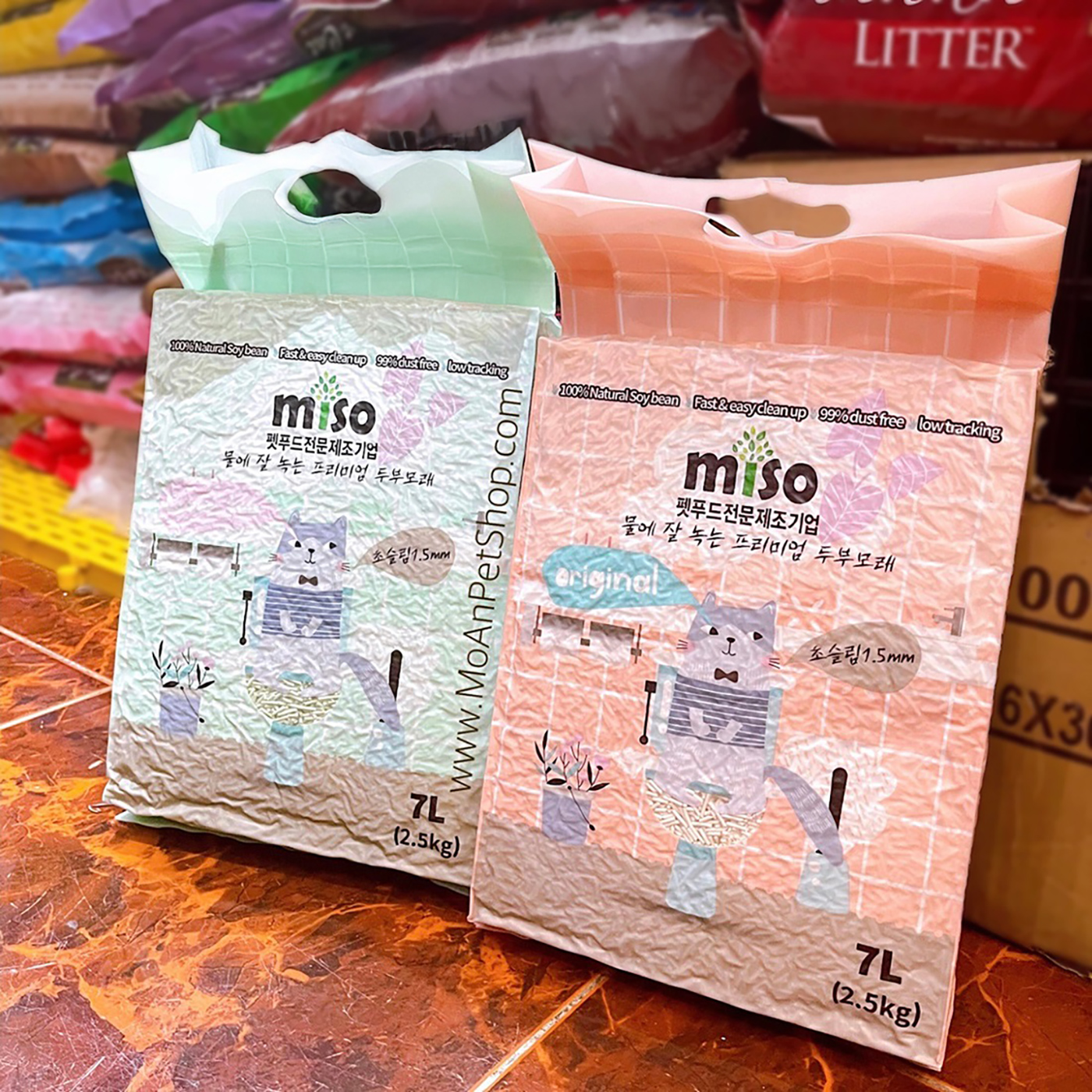Cát đậu phụ cho mèo Miso 7L - Cutepets