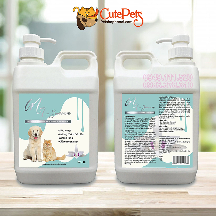 Sữa tắm cho chó mèo M7 Zoo Care hương nước hoa Pháp - CutePets