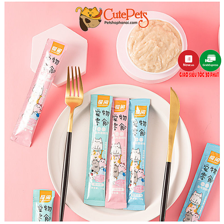 Súp thưởng cho mèo Shizuka 15g Súp dinh dưỡng cho mèo - CutePets