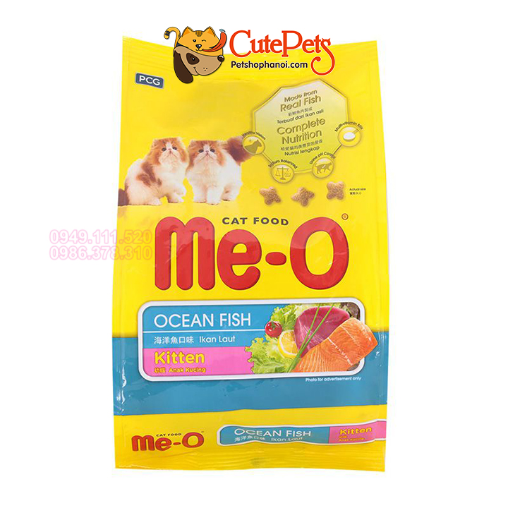 Thức Ăn Cho Mèo Con Me-O Kitten 400g hạt cho mèo Vị Cá Biển - Cutepets