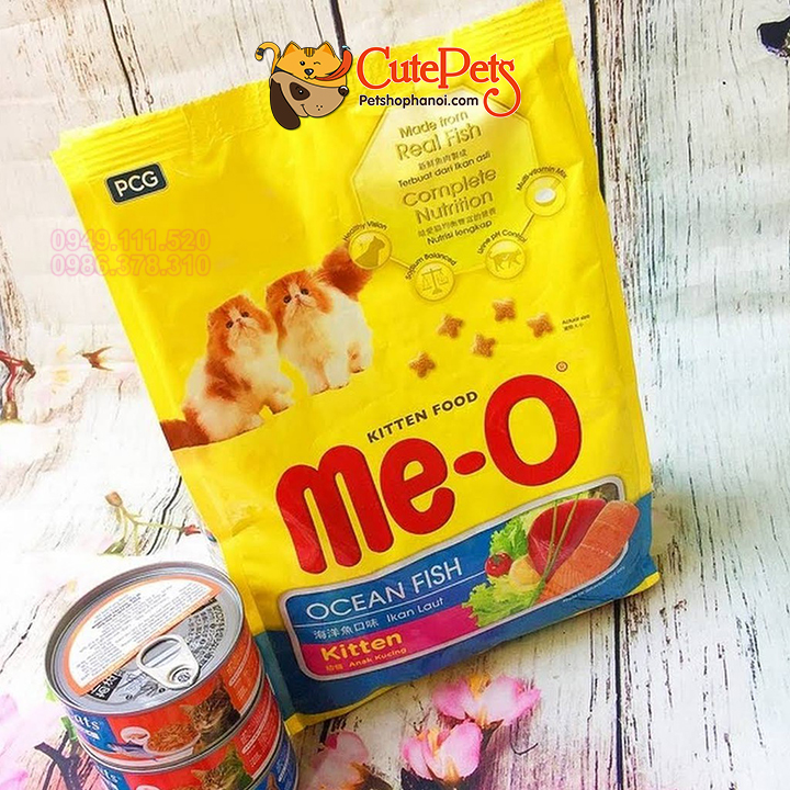 Thức Ăn Cho Mèo Con Me-O Kitten 400g hạt cho mèo Vị Cá Biển - Cutepets