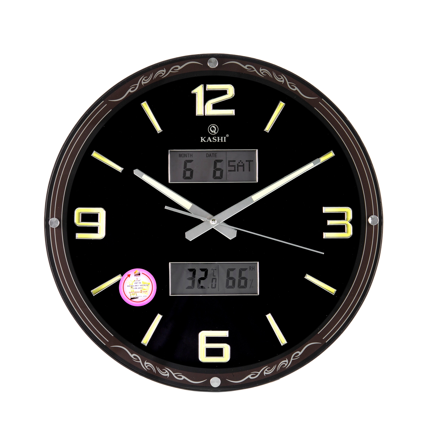 Đồng hồ treo tường HM333 màu đen