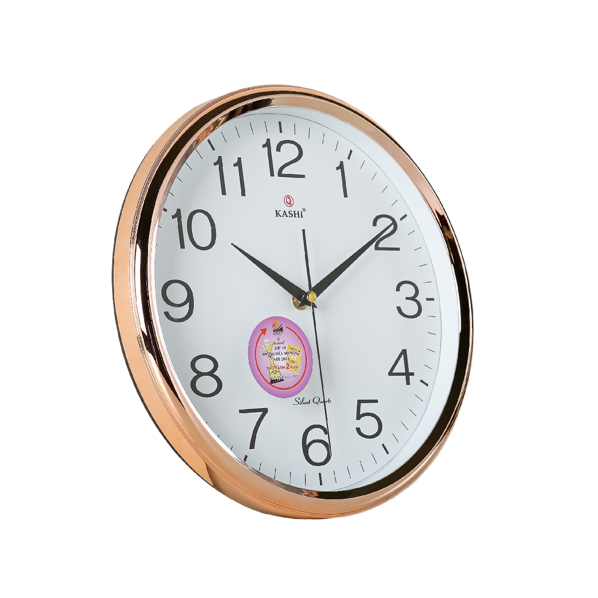Đồng hồ treo tường Kashi HM321 Vàng hồng
