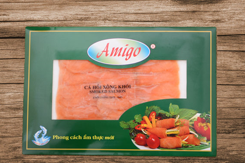 Sản phẩm cá hồi xông khói nhập khẩu Amigo ngày càng phổ biển với gia đình Việt
