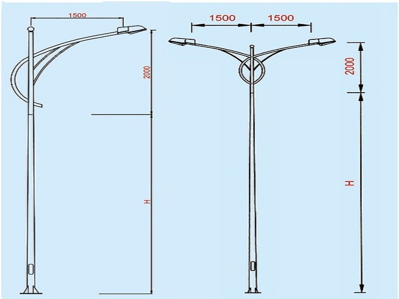 Cột đèn cao áp TL01