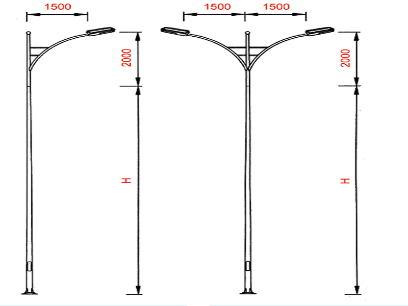 Cột đèn cao áp TL02