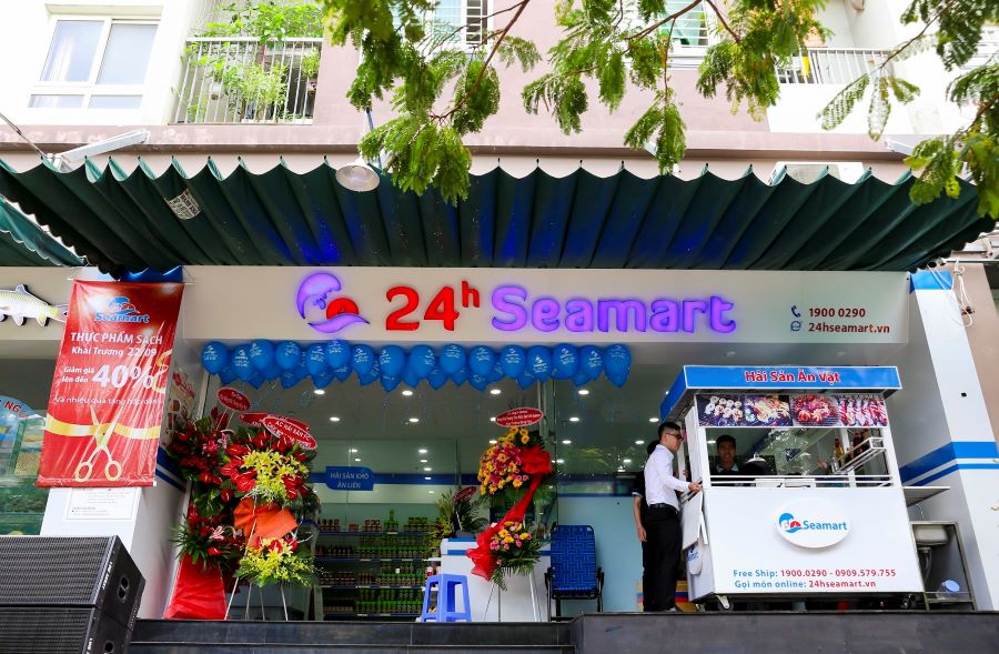 cửa hàng hải sản sạch 24h Seamart có bán cá tầm