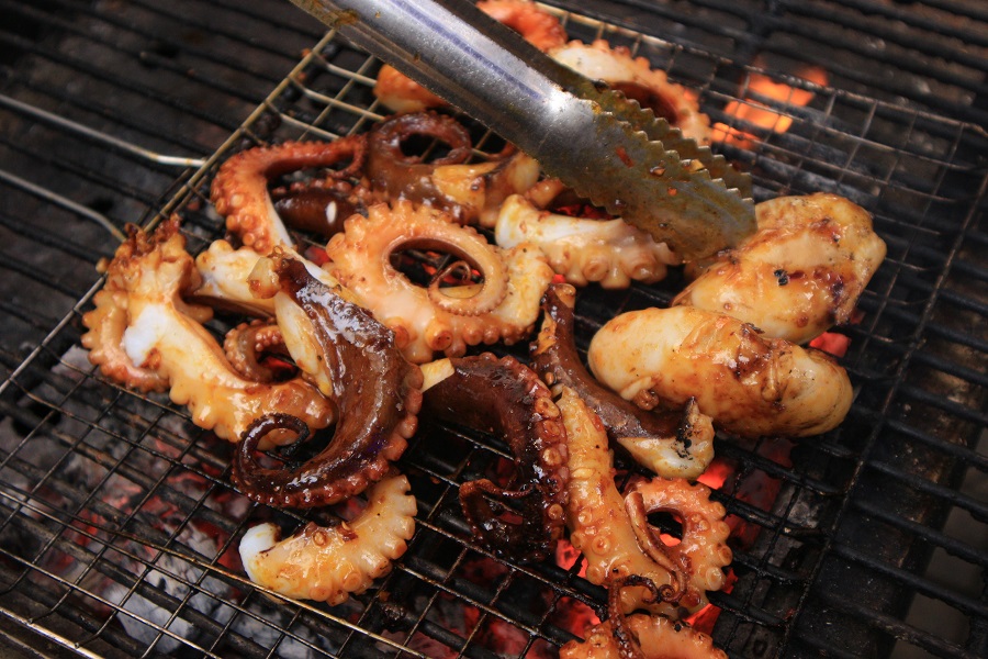 bạch tuộc nướng