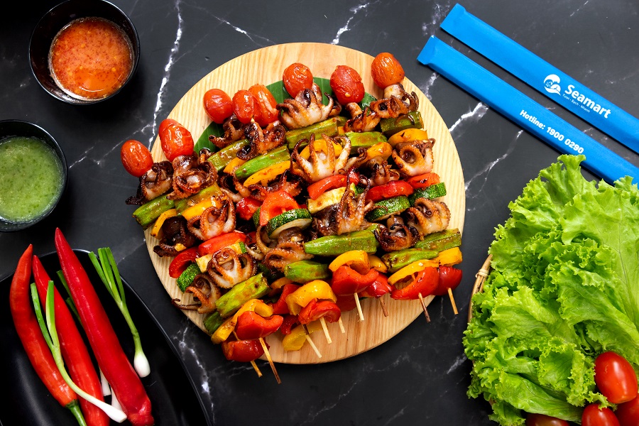 bạch tuộc nướng