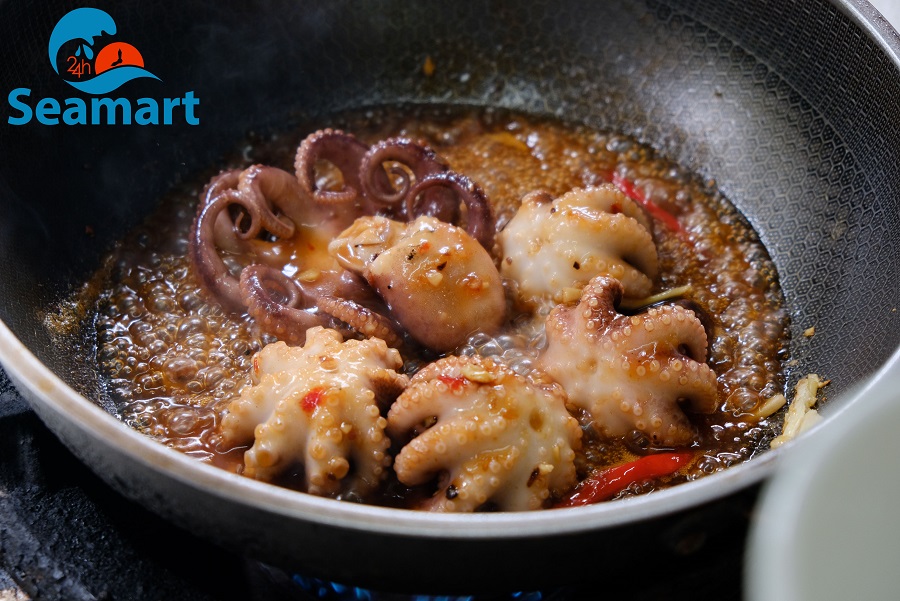 bạch tuộc rim me