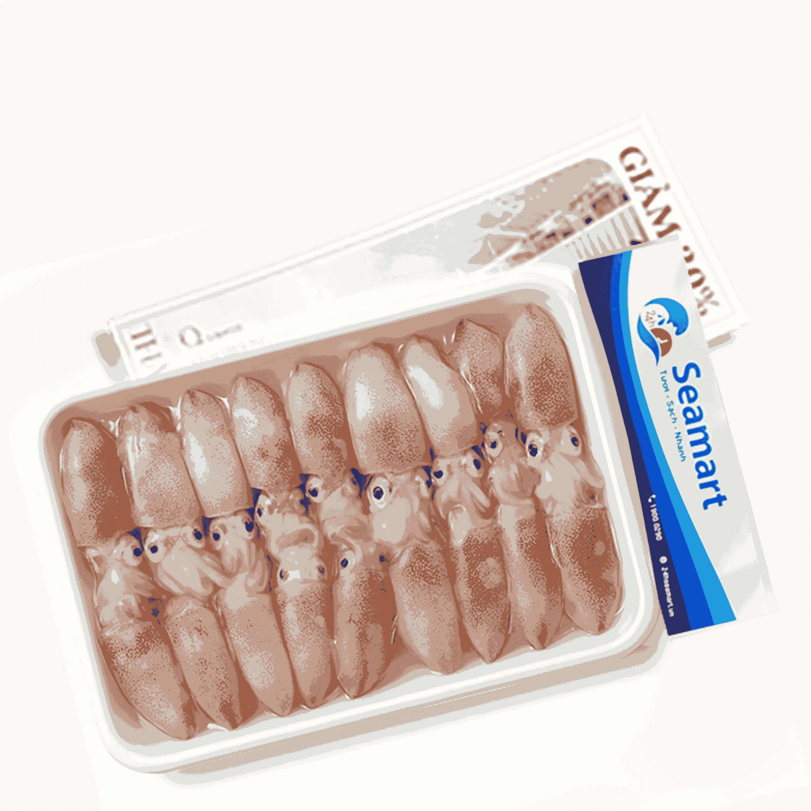 Mực sữa non tại xưởng 24h Seamart