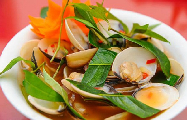 nghêu hấp thái