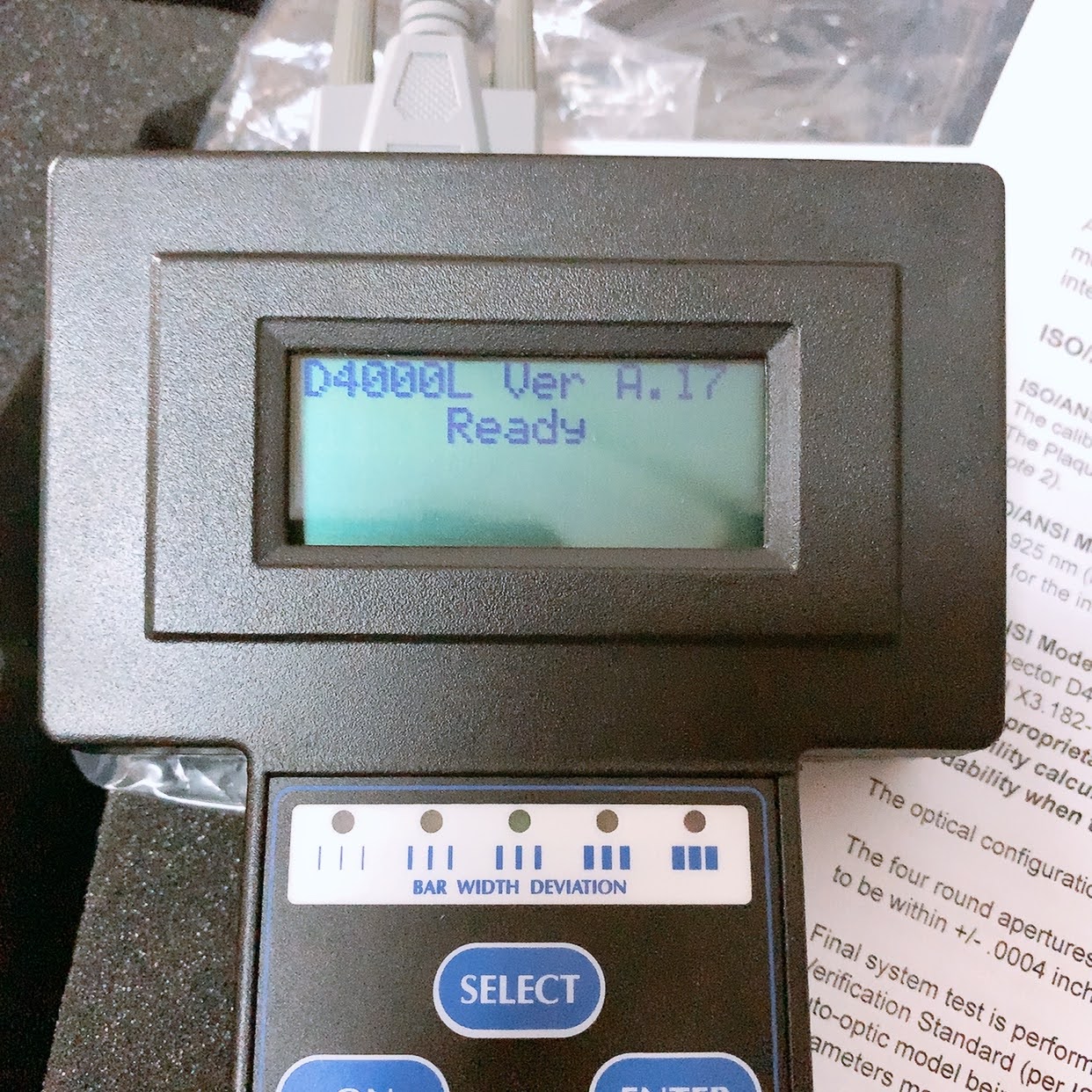 ban may kiem tra chat luong ma vach RJS D4000L