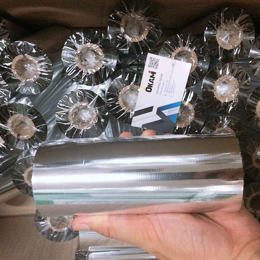 Mực in mã vạch Wax Resin 165x300m Premium