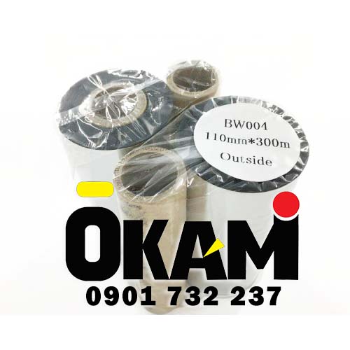 sản xuất Mực in mã vạch Resin BW004 110mm x 300m
