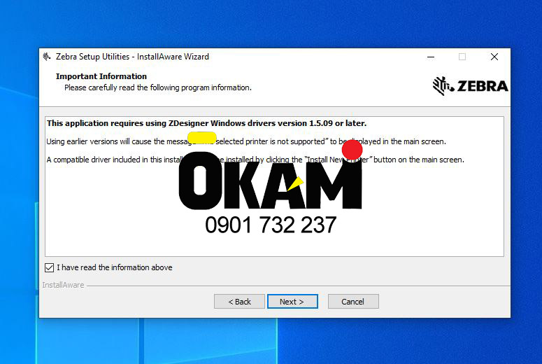 Cài đặt driver máy in Zebra ZM400