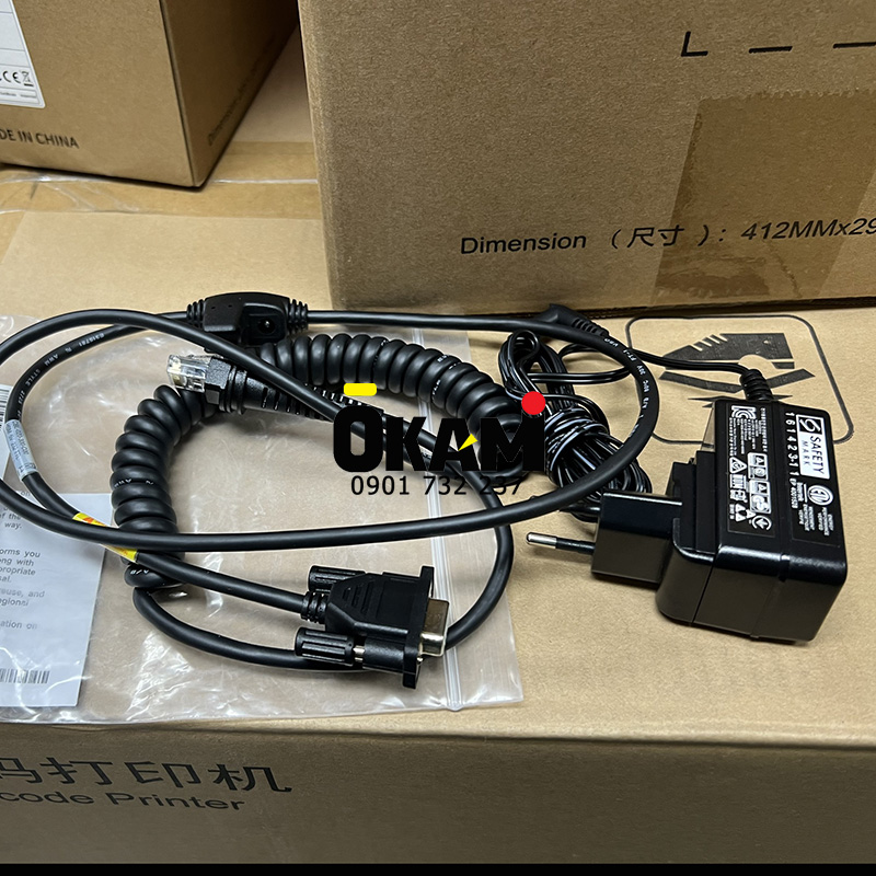 Cáp RS232 kèm nguồn máy đọc mã vạch Honeywell