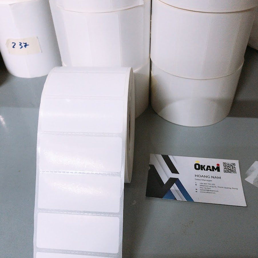 Decal giấy thường kích thước 35mm x 13mm