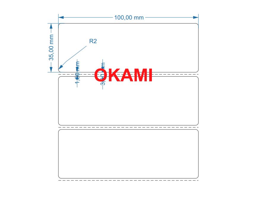 Decal in mã vạch 100x35 50m
