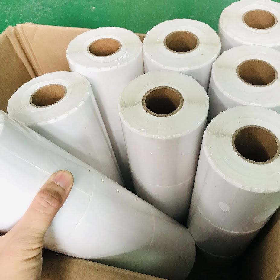 Decal in mã vạch 35mm x 22mm cuộn 50m chính hãng