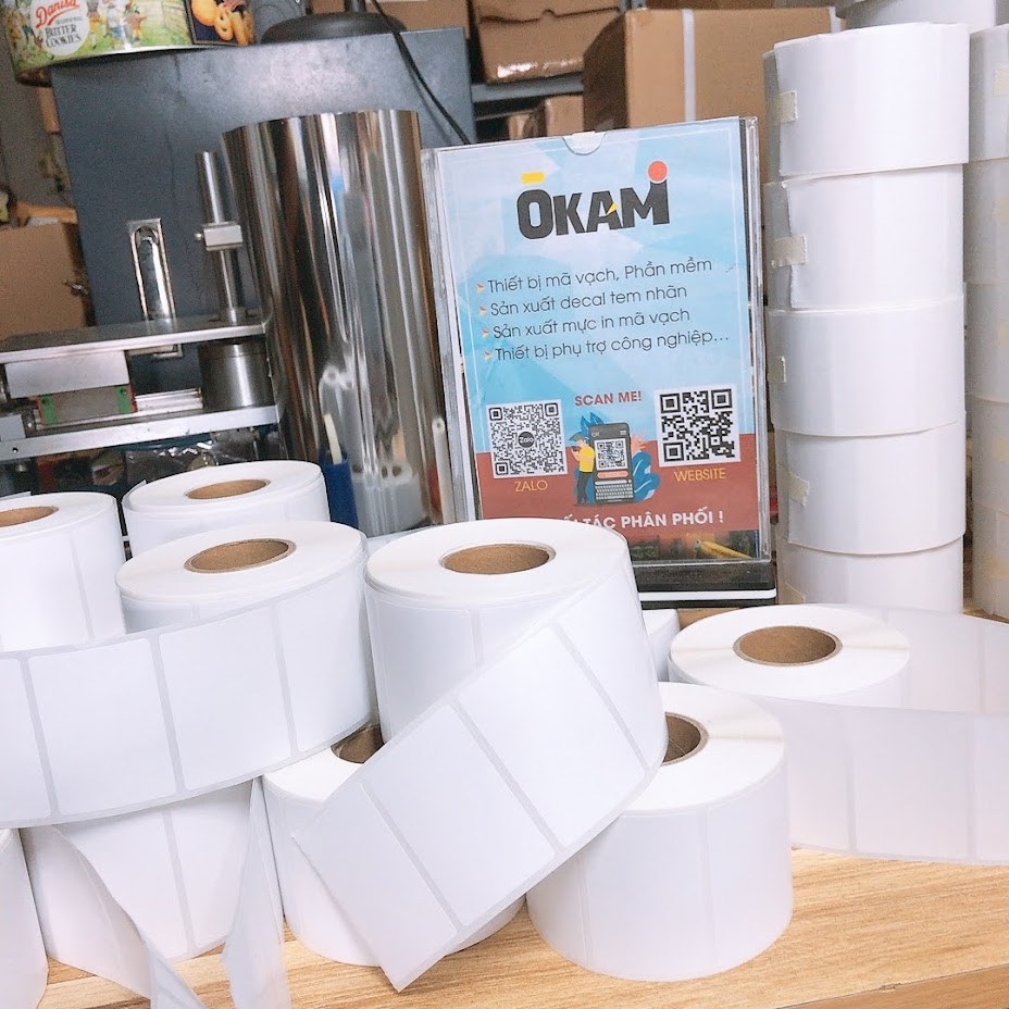 Decal in mã vạch sản xuất chính hãng