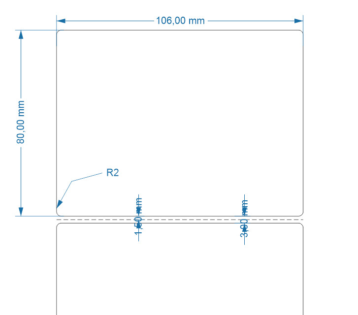 Decal in mã vạch PVC 106x80 x100m