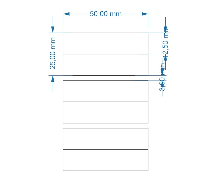 Decal in mã vạch 50x25 cuộn dài 50m