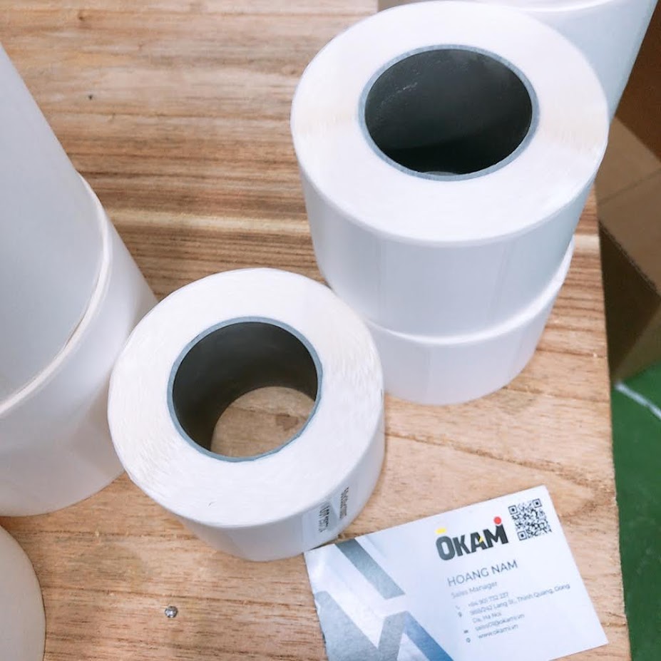 Phân phối Decal nhiệt 50x30 lõi nhựa x1000 tem