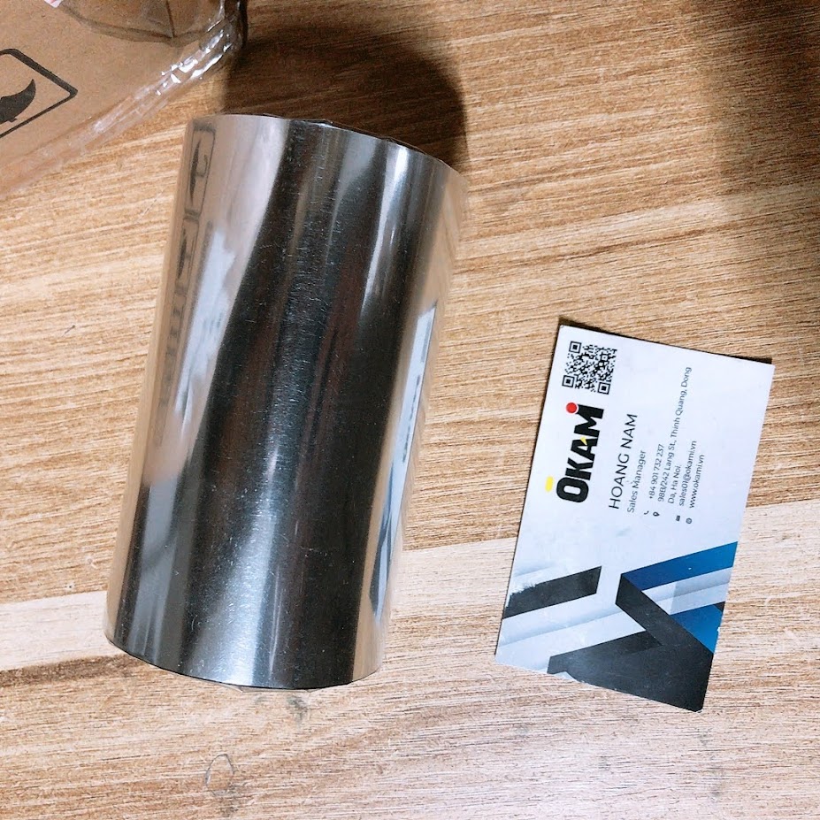 Ruy băng in mã vạch Resin 85mm x 300m okami