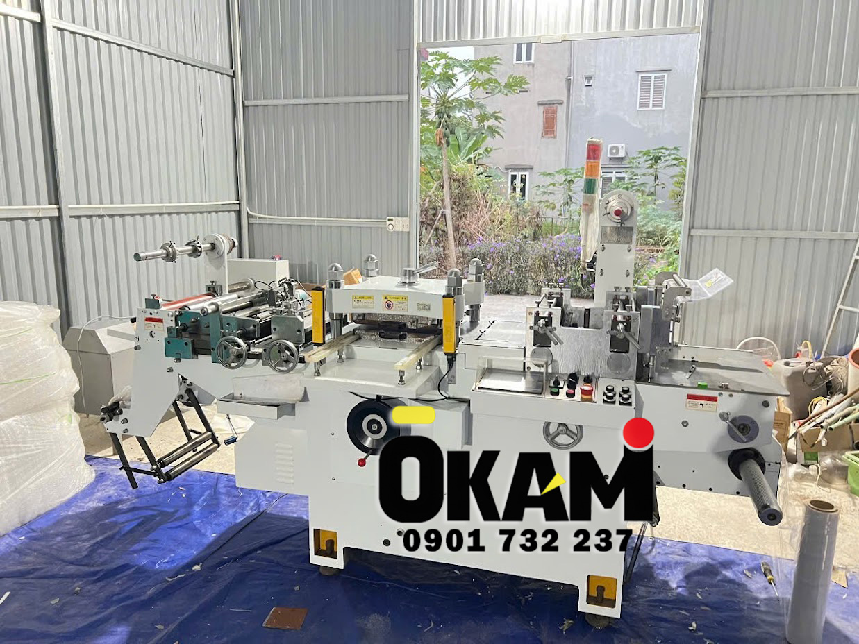 Máy bế decal cuộn khổ 350mm