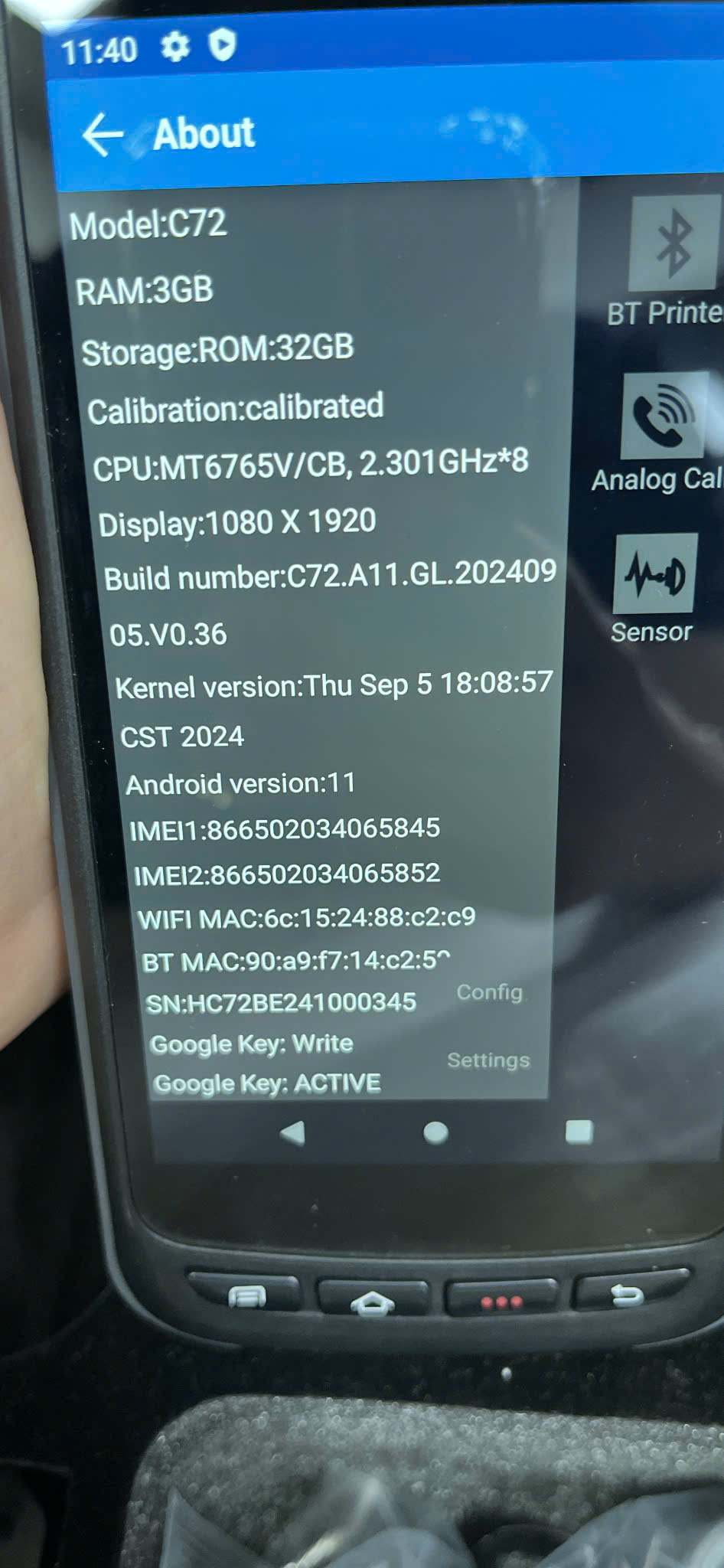 Máy đọc RFID Chainway C72