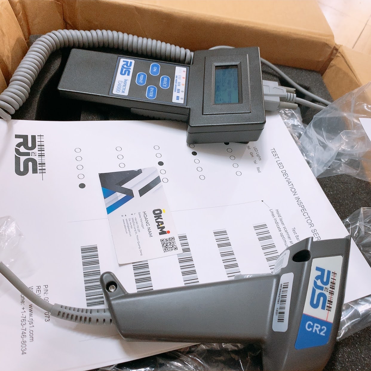 may kiem tra chat luong ma vach RJS D4000L gia goc