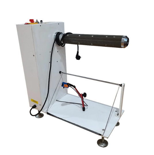 Máy nhả cuộn decal nguyên liệu