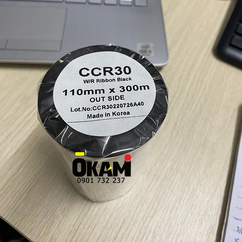 Mực in mã vạch CAS CCR30 110mm x 300m