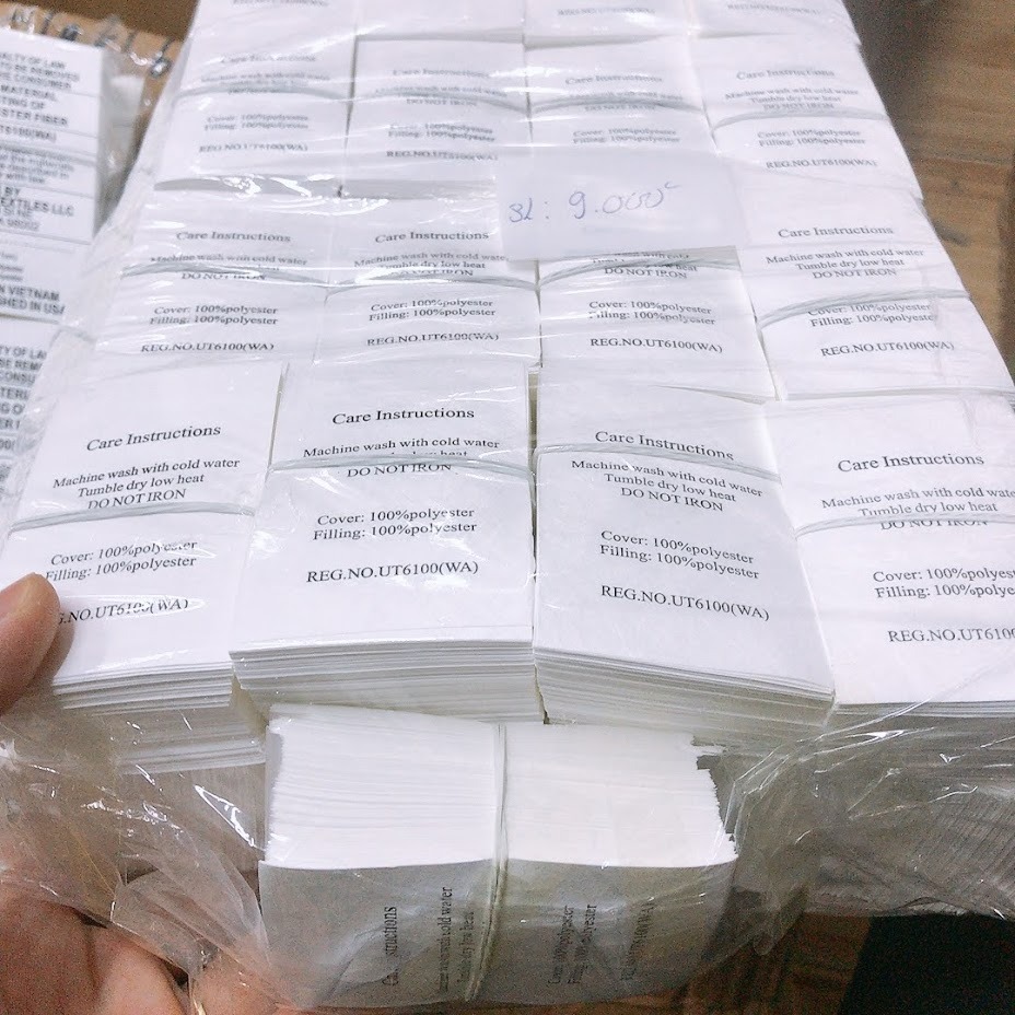 Nhãn tyvek 51mm x 76mm in sẵn theo yêu cầu