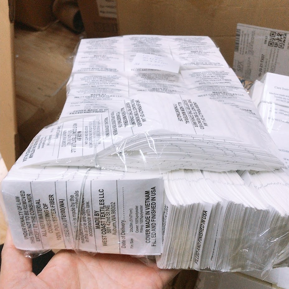 Nhãn tyvek 51mm x 76mm in sẵn giá gốc