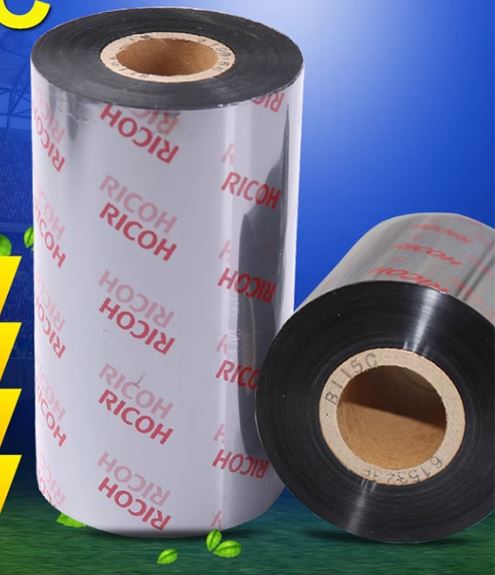 Mực in mã vạch Ricoh B115C 110mm x 300m