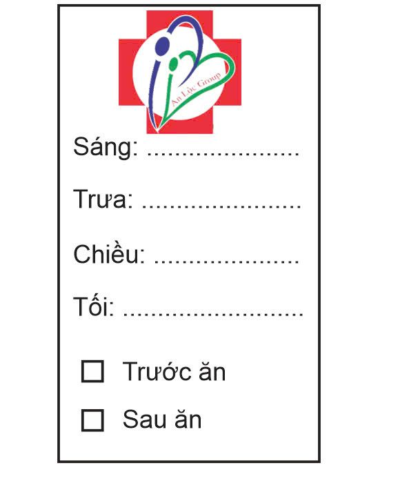 Tem chia liều dùng thuốc 20x35