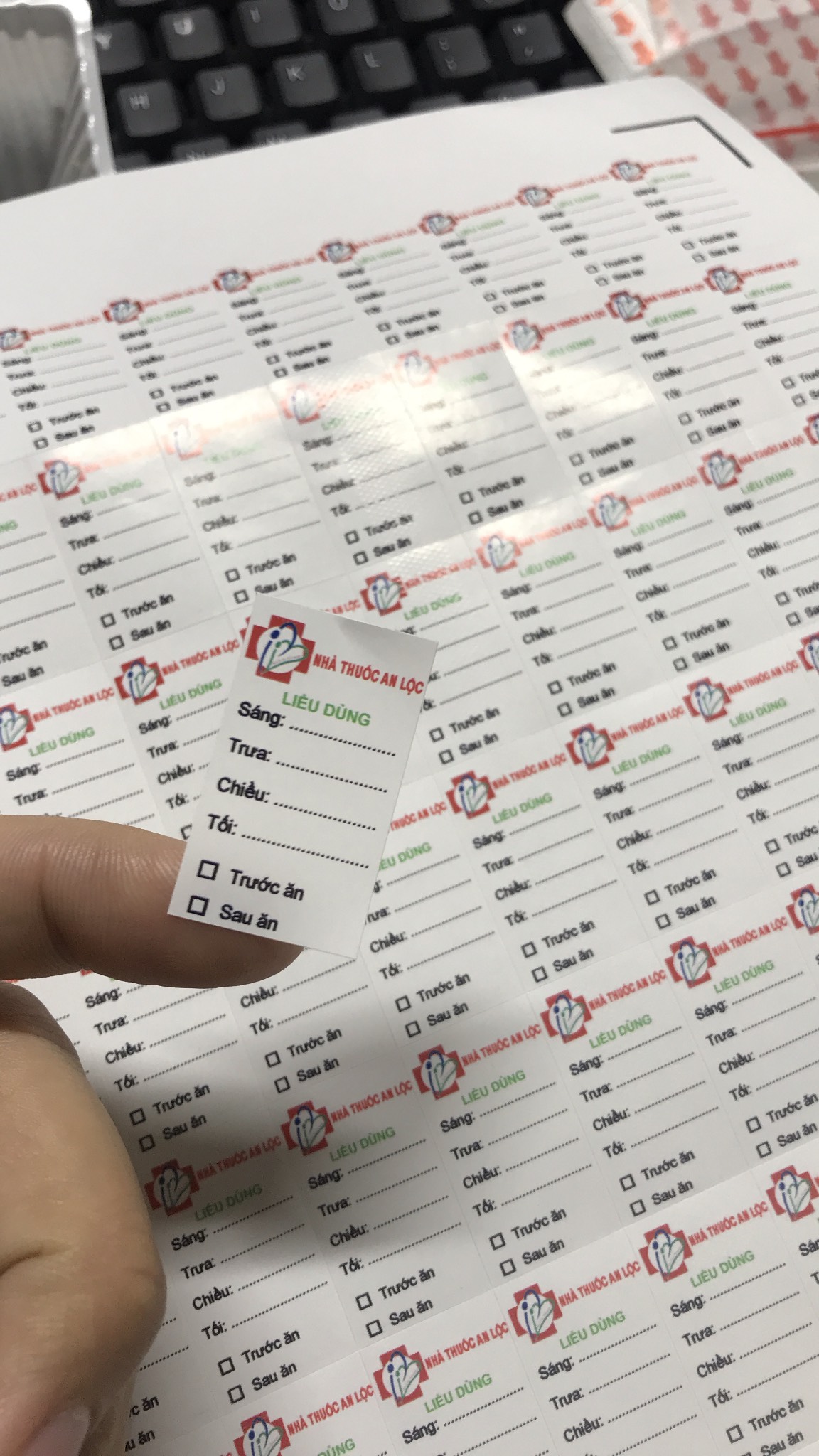 Tem chia liều dùng thuốc 20x35 okami