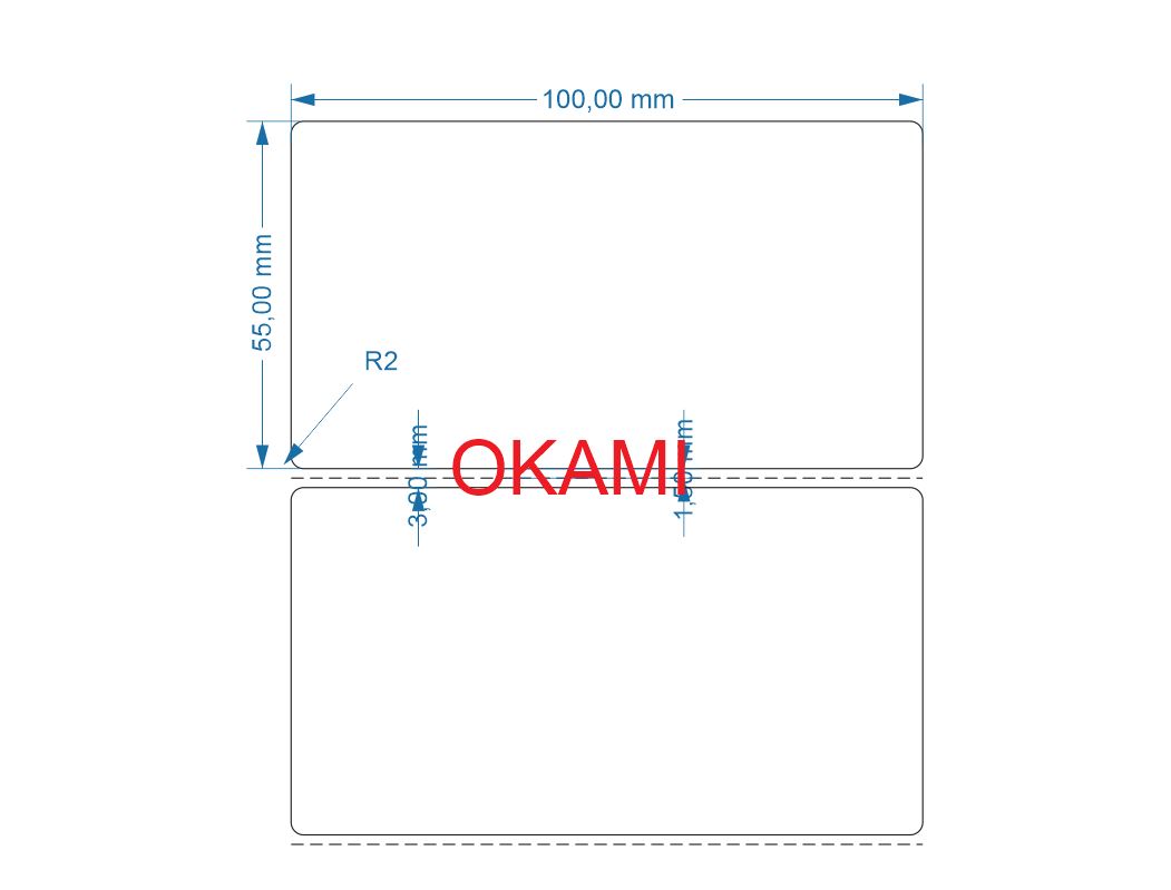 Tem in mã vạch 100x55 50m