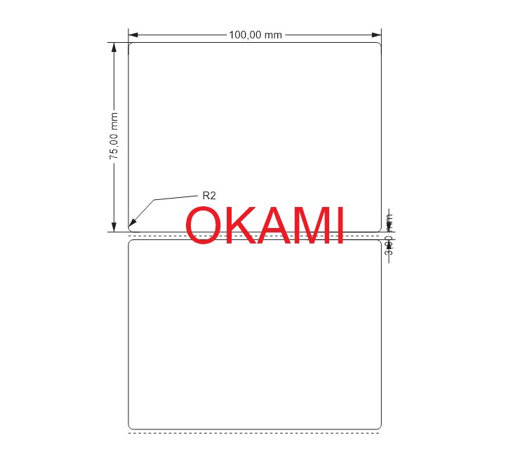 Tem in mã vạch 100x75 mm x 50m