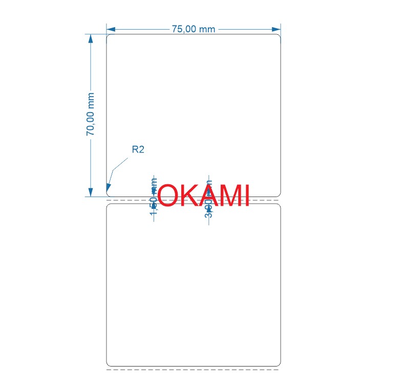 Tem in mã vạch 75x70 50m