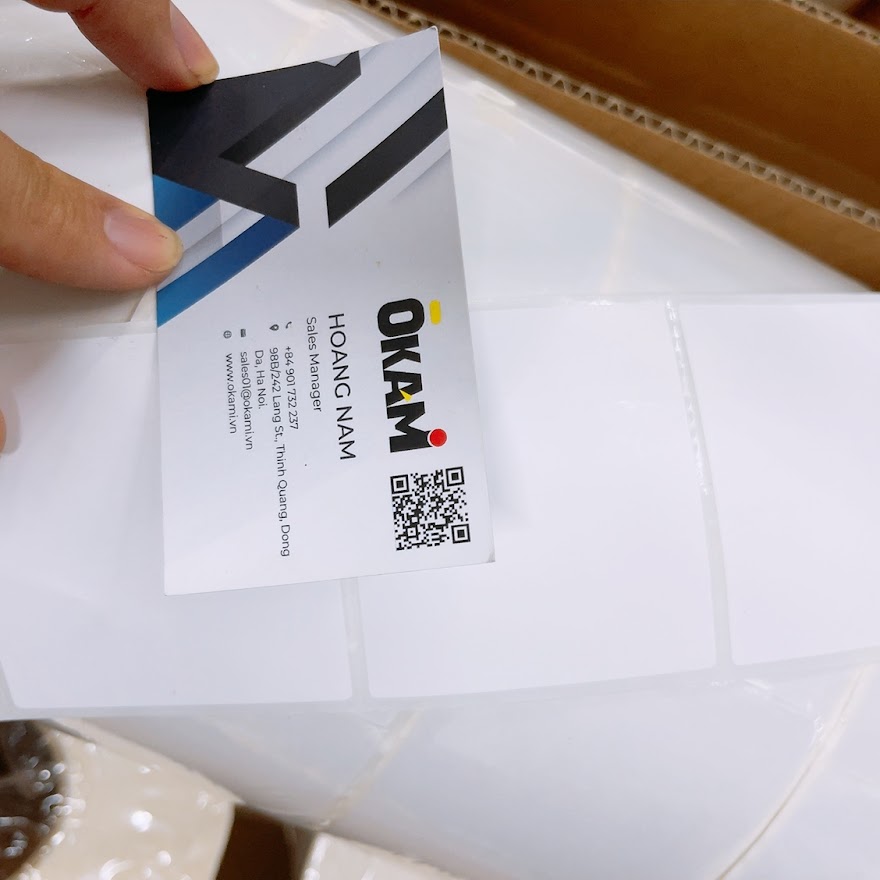 tem nhan 70x65 giay thuong