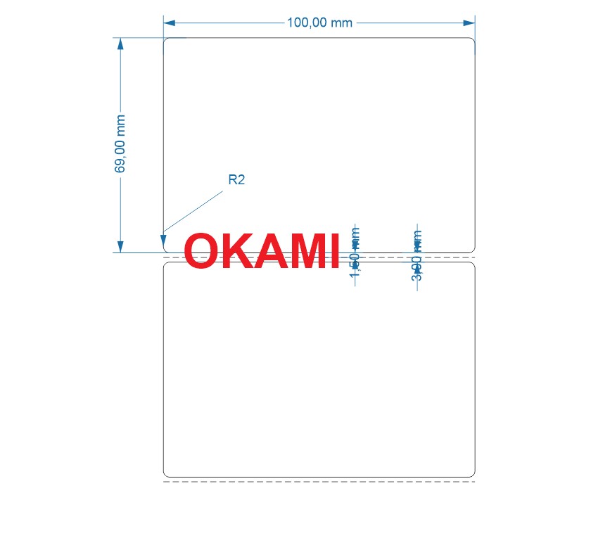 Tem PVC 100x69 x 2000 tem