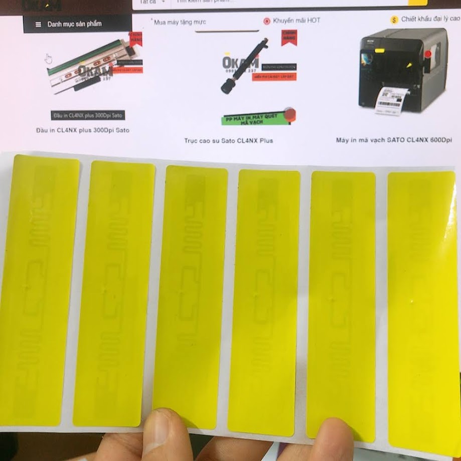 Dceal RFID 101x25mm, cuộn dài 100m